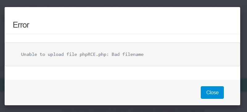 Error message on php file upload